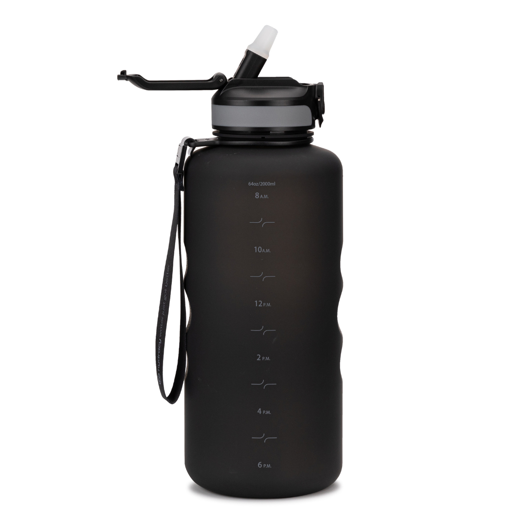 Luft-Wasser-Flasche Mit Trinkhalm – Auslaufsicher Produktbild-Vorschau 4